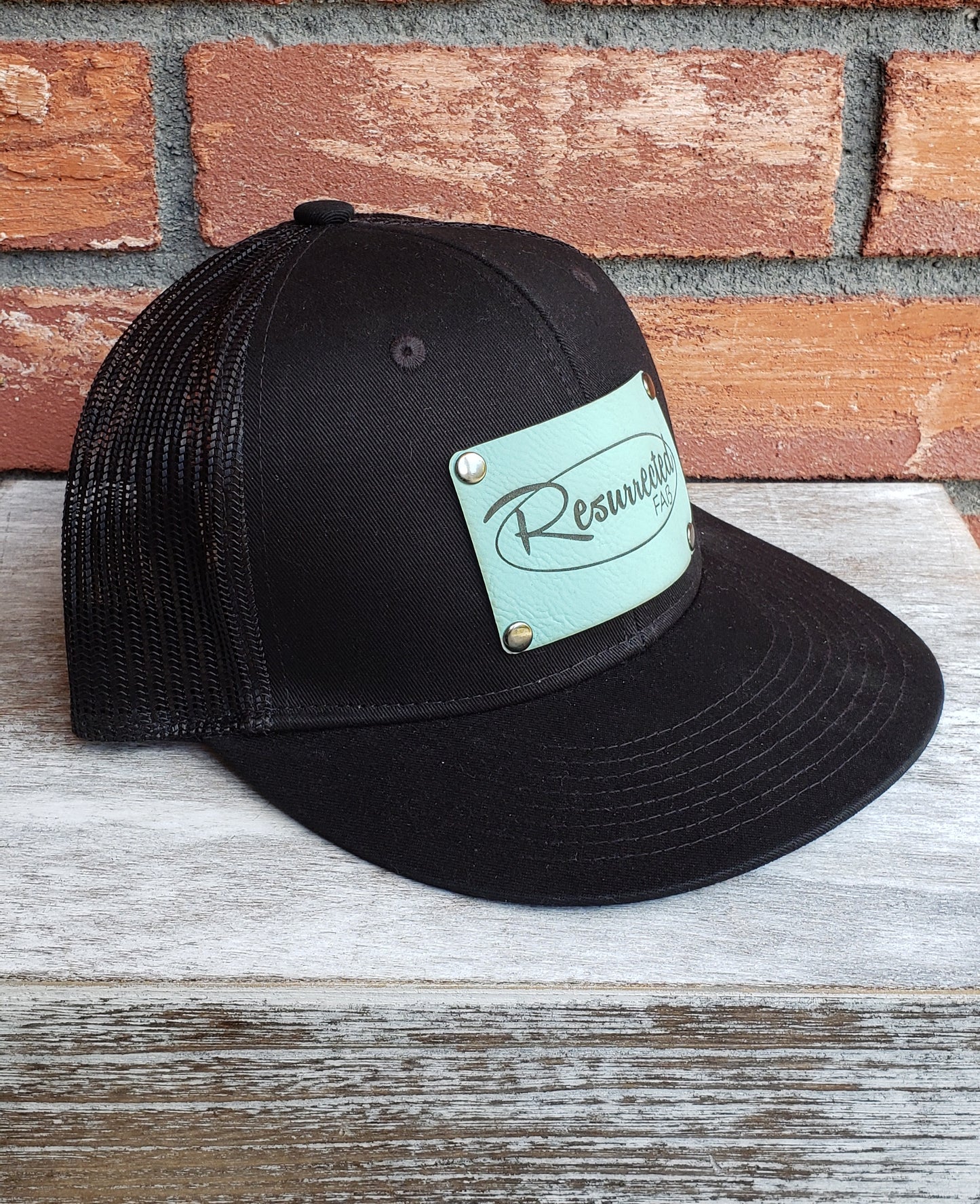 Hat - Light Teal Patch